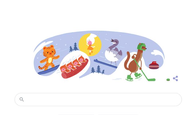 Τους Χειμερινούς Ολυμπιακούς Αγώνες τιμά το σημερινό doodle της Google